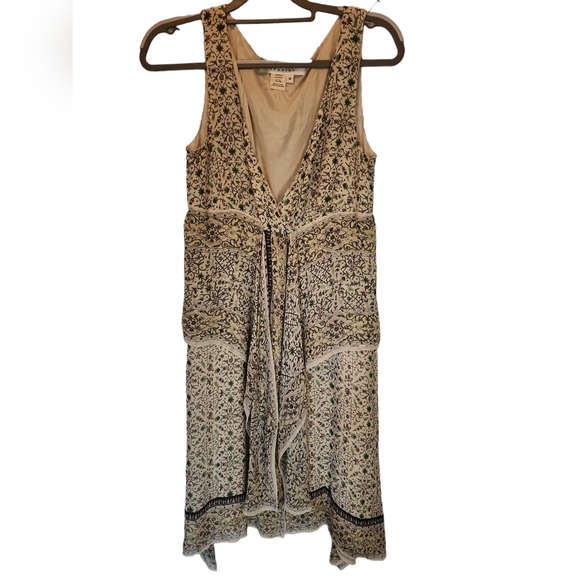 Studio M Dresses & Skirts - Studio M white n green scarf dress nwot